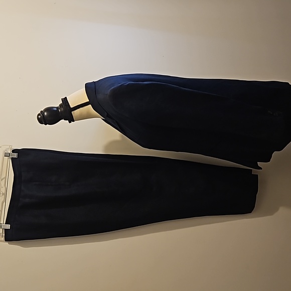 Talbot's Women's 2pc Navy Blue Pant Suit Matching Set Size 6/10 #W-739 - Picture 6 of 16